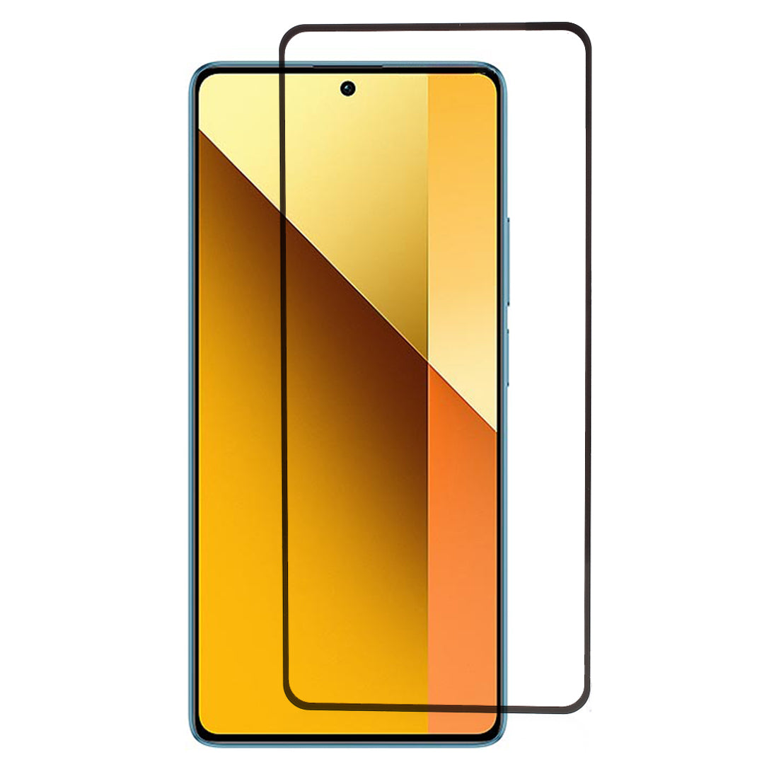For Xiaomi Redmi Note 13 5G Tempered Glass Silk Printing Full Glue Screen Protector Black Edge For Xiaomi Redmi Note 13 5G Tempered Glass Silk Printing Full Glue Screen Protector Black Edge